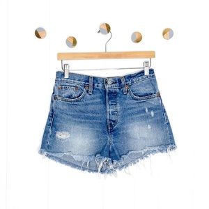 Levi’s Wedgie Fit Distressed Jean Shorts
